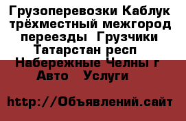 Грузоперевозки Каблук трёхместный межгород , переезды. Грузчики - Татарстан респ., Набережные Челны г. Авто » Услуги   